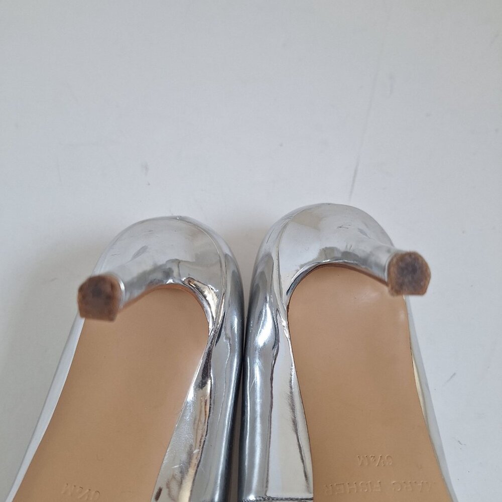 Marc Fisher Metallic Y3K Dystopian High Heels 6.5 - Picture 7 of 10